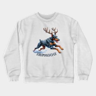 Doberman Dasher Crewneck Sweatshirt